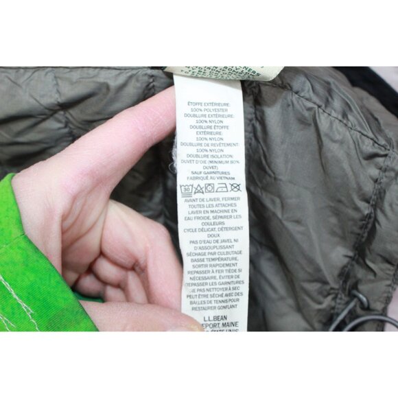 *LL Bean Mountain Liner Down 3 in 1 Jacket Black Size M - Picture 10 of 12